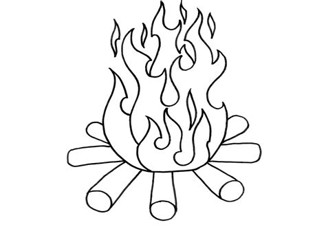 colouring pic  fire clip art library
