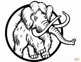 Mamut Mammut Mammoth Lanudo Molto Peloso Colorate Elephants Włochaty Stampare Drukuj sketch template