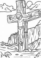Kreuzigung Ausmalbilder Mewarnai Malvorlagen Yesus Halaman Berlatih sketch template