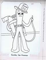 Gumby Coloring sketch template