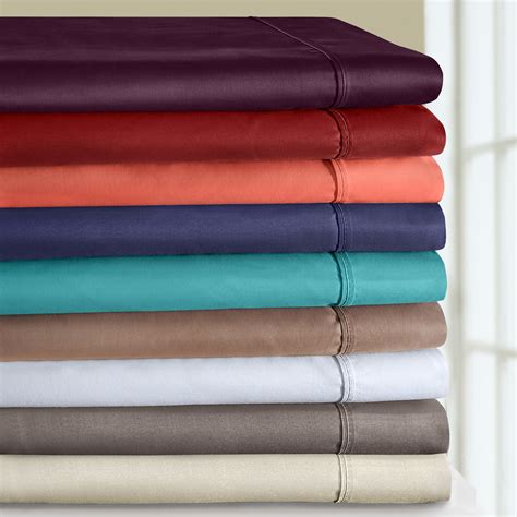 shop cotton blend  thread count wrinkle resistant sheet set  pillowcase separates