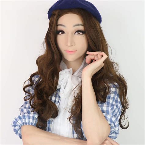 Buy Xxgjk Transgender Silicone Shemale Realistic Face Cosplay Women
