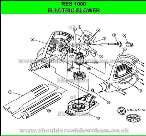ryobi res  spare parts diagram electric leaf blowers cordless leaf blowers spare parts