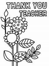 Teacher Printable Cards Coloring Thank Appreciation Print sketch template
