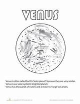 Venus Astrology Colouring sketch template