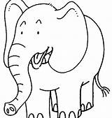 Gajah Mewarnai Viomagz Oprek Elephant sketch template
