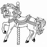 Carousel Horse Coloring Pages Horses Printable Trojan Color Saddle Girls Flying Animals Getcolorings Drawing Getdrawings Printables Print Hippocampus Colorings Place sketch template