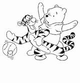 Coloring Pooh Tigger Pages Winnie Ball Playing Printable Poo Color Supercoloring Para Colorear Tree Guini Dibujos Drawing Popular Online Dot sketch template