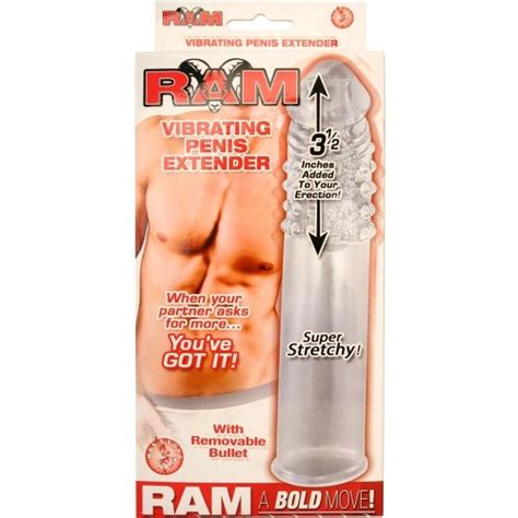 ram vibrating penis extender clear sex toys and adult novelties adult dvd empire