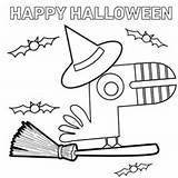 Yoobi Coloring Pages Sheets Activity Halloween Happy sketch template