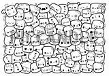 Marshmallows Adults Doodles sketch template