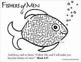 Coloring Men Fishers Pages Popular sketch template