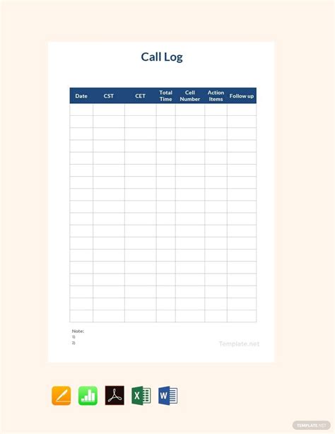 call log sheet excel template  template vrogueco