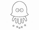 Jellyfish Coloring Fun Coloringcrew sketch template