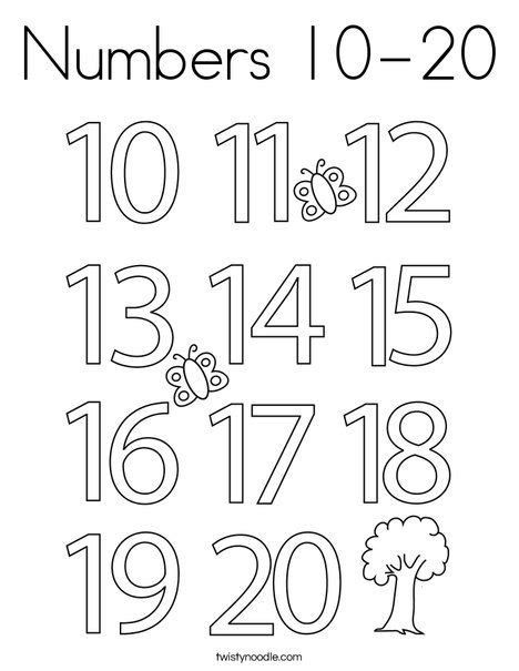 printable coloring pages  numbers   tyreseilcantrell
