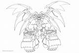 Digimon Metalgarurumon Belphemon sketch template