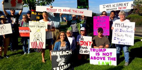 mainers call for impeachment inquiry against trump at