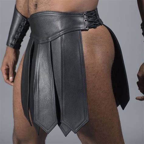 Leather Man Gladiator Skirt 5 Panel The Leather Man