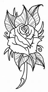 Tattoo Rose Designs Drawing Cool Easy Outlines Tattoos Outline Printable Flower Drawings Small Roses Flowers Coloring Pages Stencil Draw Clipartmag sketch template