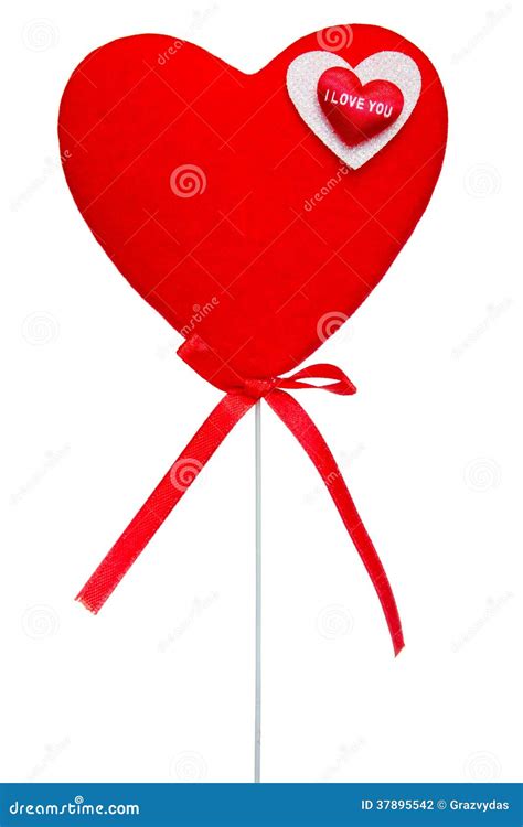 red heart  stick stock photo image  happy relationship