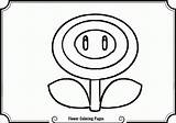 Coloring Flower Fire Pages Mario Clipart Cooloring Library Popular Clip Coloringhome sketch template