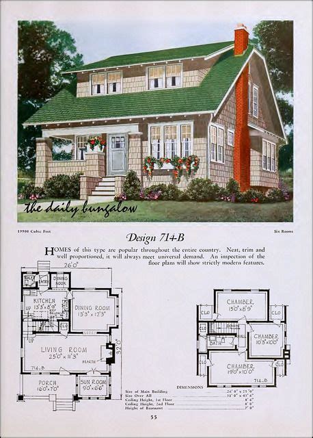 national plan service  flickr  images bungalow house plans vintage house plans