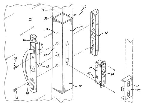 patent  sliding door latch assembly google patents