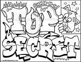 Graffiti Coloring Sketches Pages Grafiti Most Book Colouring sketch template