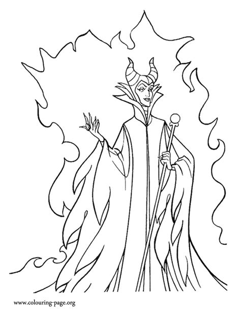 maleficent powerful maleficent coloring page