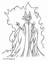 Maleficent Coloring Powerful Pages Disney Colouring Printable sketch template