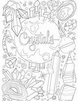 Crystals Shadows Wicca Wiccan Cesari Grimoire Witchcraft Designlooter sketch template