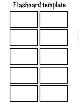 printable flash card template perfect template ideas
