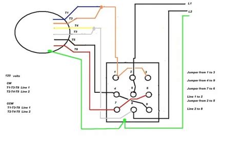 single phase motor circuit diagram