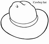 Hat Cowboy Coloring Printable Cowgirl Drawing Pages Getcolorings Color Col Clipartmag sketch template