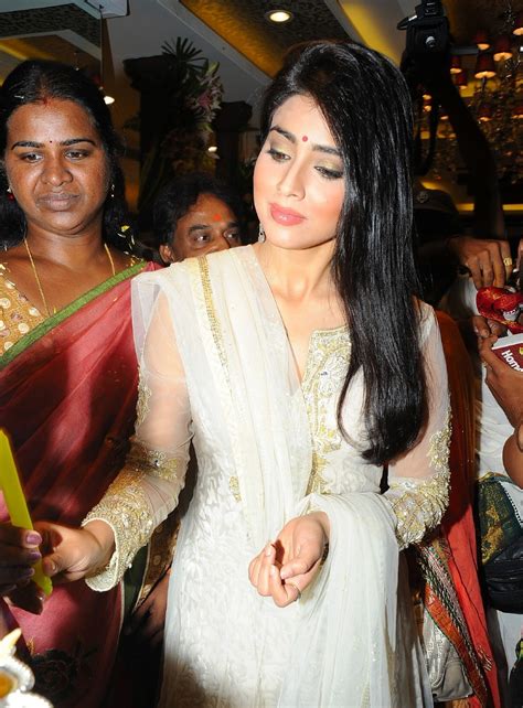 high quality bollywood celebrity pictures shriya saran looks hot in white dress at the