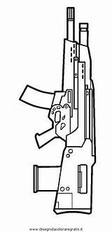 Fucile Gewehr Ausmalen Malvorlage Misti sketch template