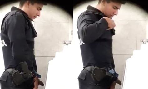 Spanish Cop Caught Peeing At The Urinals Spycamfromguys