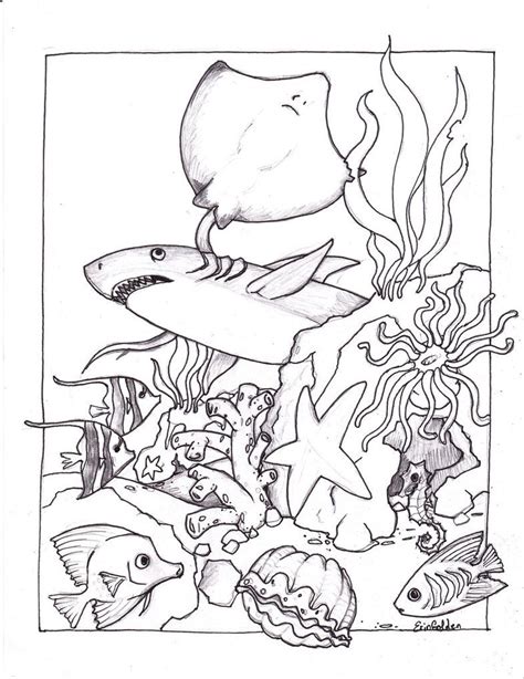 underwater coloring pages coloring home