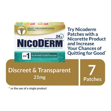 nicoderm clear step  patches nicotine transdermal patch quit smoking