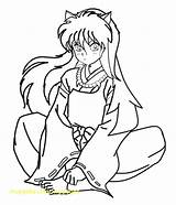 Coloring Inuyasha Pages Kagome Kids Cool2bkids Printable Getcolorings Color Choose Board sketch template