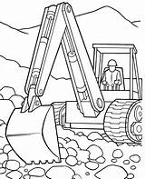 Excavator Coloring Pages sketch template