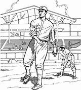 Baseball Field Coloring Pages Color Printable Getcolorings sketch template