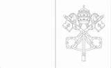 Flags Vatican sketch template