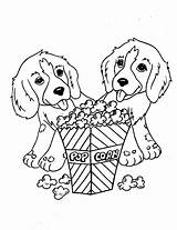 Coloring Pages Puppy Printable Large Dog sketch template