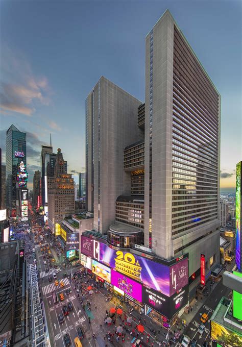iconic marriott marquis times square  revamped  electric