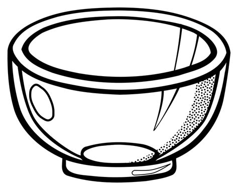 bowl lineart openclipart