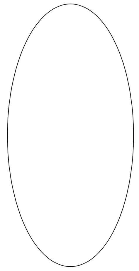 printable oval shape template printable templates