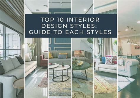 top  interior design styles guide   style  architects diary