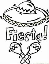 Coloring Pages Fiesta Taco Mexico Coloringpages101 Countries sketch template