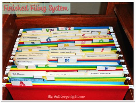 blissful keeper  home operationorganize paper filing system